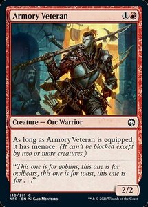 MTG ■赤/英語版■ 《武器庫の古参/Armory Veteran》★FOIL★フォーゴトン・レルム探訪　AFR