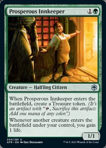 MTG ■緑/英語版■ 《裕福な亭主/Prosperous Innkeeper》フォーゴトン・レルム探訪　AFR