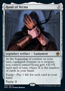 MTG ■無/英語版■ 《ハンド・オヴ・ヴェクナ/Hand of Vecna》フォーゴトン・レルム探訪　AFR