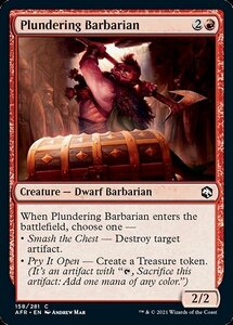 MTG ■赤/英語版■ 《略取するバーバリアン/Plundering Barbarian》★FOIL★フォーゴトン・レルム探訪　AFR