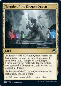 MTG ■土地/英語版■ 《ドラゴンの女王の寺院/Temple of the Dragon Queen》フォーゴトン・レルム探訪　AFR