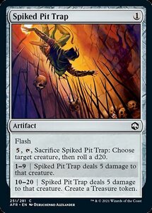 Mtg ■ NO/English Version ■ &lt;&lt; Pitfall Pit Hole/Spiked Pit Trap &gt;&gt; Forgon Relum Exploration afr