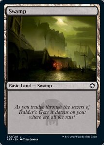 MTG ■土地/英語版■ 《沼/Swamp》★FOIL★フォーゴトン・レルム探訪　AFR