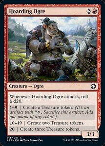 MTG ■赤/英語版■ 《溜め込むオーガ/Hoarding Ogre》★FOIL★フォーゴトン・レルム探訪　AFR