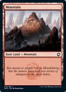 MTG ■土地/英語版■ 《山/Mountain》フォーゴトン・レルム探訪　AFR