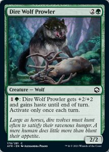 MTG ■緑/英語版■ 《うろつくダイア・ウルフ/Dire Wolf Prowler》フォーゴトン・レルム探訪　AFR