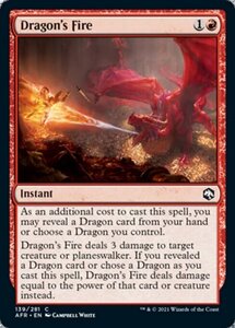 MTG ■赤/英語版■ 《ドラゴンの火/Dragon's Fire》フォーゴトン・レルム探訪　AFR