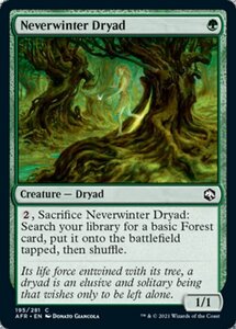 MTG ■緑/英語版■ 《ネヴァーウィンターのドライアド/Neverwinter Dryad》★FOIL★フォーゴトン・レルム探訪　AFR