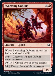 MTG ■赤/英語版■ 《群がるゴブリン/Swarming Goblins》フォーゴトン・レルム探訪　AFR