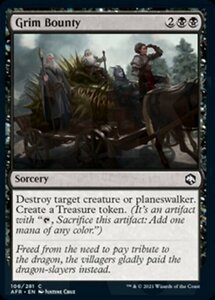 MTG ■黒/英語版■ 《不気味な報奨/Grim Bounty》フォーゴトン・レルム探訪　AFR