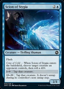 MTG ■青/英語版■ 《ステュギアの末裔/Scion of Stygia》★FOIL★フォーゴトン・レルム探訪　AFR