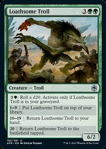 MTG ■緑/英語版■ 《毒々しいトロール/Loathsome Troll》フォーゴトン・レルム探訪　AFR