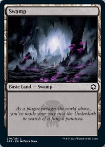 MTG ■土地/英語版■ 《沼/Swamp》★FOIL★フォーゴトン・レルム探訪　AFR