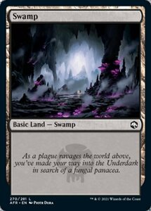 MTG ■土地/英語版■ 《沼/Swamp》フォーゴトン・レルム探訪　AFR