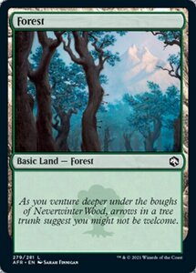 MTG ■土地/英語版■ 《森/Forest》★FOIL★フォーゴトン・レルム探訪　AFR