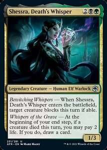 MTG ■金/英語版■ 《死の囁き、シェスラ/Shessra, Death's Whisper》フォーゴトン・レルム探訪　AFR