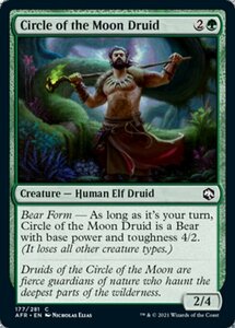 MTG ■緑/英語版■ 《月の円環のドルイド/Circle of the Moon Druid》★FOIL★フォーゴトン・レルム探訪　AFR