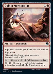 MTG ■赤/英語版■ 《ゴブリンのモーニングスター/Goblin Morningstar》フォーゴトン・レルム探訪　AFR