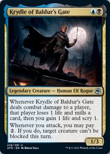 MTG ■金/英語版■ 《バルダーズ・ゲートのクライドル/Krydle of Baldur's Gate》フォーゴトン・レルム探訪　AFR