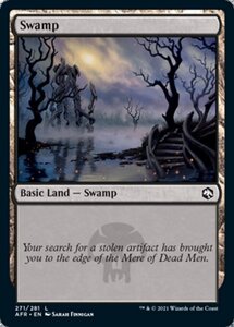 MTG ■土地/英語版■ 《沼/Swamp》フォーゴトン・レルム探訪　AFR