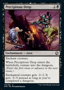 MTG ■黒/英語版■ 《急な落下/Precipitous Drop》フォーゴトン・レルム探訪　AFR