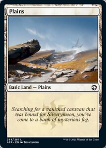 MTG ■土地/英語版■ 《平地/Plains》フォーゴトン・レルム探訪　AFR