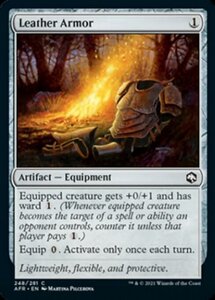 MTG ■無/英語版■ 《皮の鎧/Leather Armor》★FOIL★フォーゴトン・レルム探訪　AFR