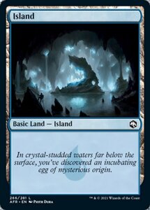 MTG ■土地/英語版■ 《島/Island》★FOIL★フォーゴトン・レルム探訪　AFR