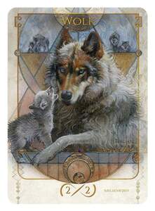 MTG ■トークン■ 《狼/WOLF 2/2》★FOIL★ Tokens of Spirit Terese Nielsen