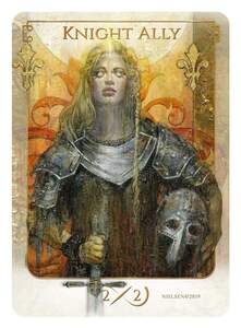 MTG ■トークン■ 《騎士・同盟者/KNIGHT ALLY 2/2》Tokens of Spirit Terese Nielsen