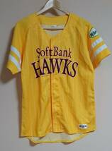 Soft Bank HAWKS [ソフトバンクホークス]鷹の祭典 2015 ユニフォーム/Ｌサイズ/イエロー/黄色/ベースボールシャツ/美品/トップス/未使用品_画像1