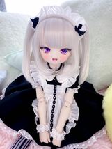 【ぽこあどおる】ソフビ盛り (アイ付き)DDH-01 セミホワイト肌 カスタムヘッド　ＭＤＤ　ドルフィードリーム　BJD ドール　球体関節_画像5