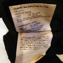 ◆流通極少激レア◆ AD2015 BLACK COMME des GARCONS *ラペルクラッシュ解れポリ縮絨ジャケット* size:M 飴ボタン ブラック ギャルソン_画像10