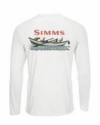 SIMMS シムス SOLAR TECH TEE LS SIMMS DRIFT WHITE US-S