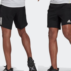 adidas アディダス 新品！OWN THE RUN 3ストライプス ショートパンツ 黒 M (5) 送料無料