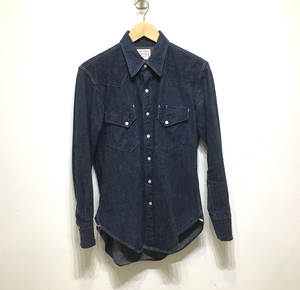 【送料無料】BONCOURA ボンクラ ウェスタン シャツ デニム Western shirt denim サイズ36 F3-64