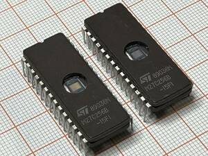 送料120円～ 新品 STマイクロ M27C256B-15FI 2個セット UV-EPROM DIP STMicroelectronics メモリ ROM 電子部品