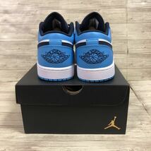 1円 28.5cm 絶版 新品未使用 ABC-MART購入 正規品 NIKE AIR JORDAN1 LOW UNC university blue ナイキ エアジョーダン553558-144 希少 レア_画像4