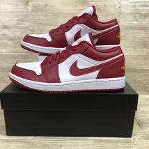 1円 28.5cm 絶版 新品未使用 atmos購入 正規品 NIKE AIR JORDAN1 LOW CARDINAL RED UNC ナイキ エアジョーダン1 553558-607 希少 レア 最安_画像2