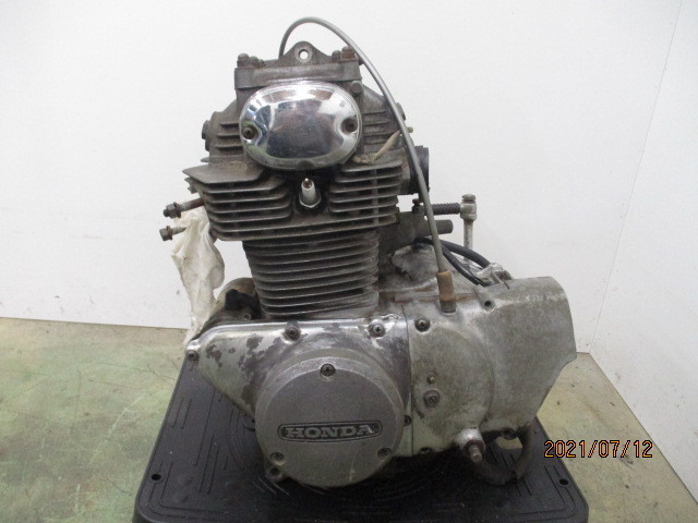 A3H12 CB250 セニア エクスポート エンジン クランキング× OHベース 部品取り E BHN