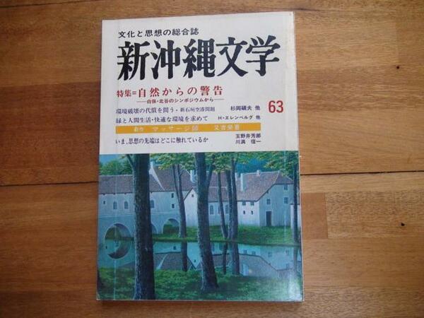 新沖縄文学 63　特集=自然からの警告