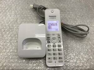  Panasonic with charger cordless handset KX-FKD404-W2 secondhand goods A-2379