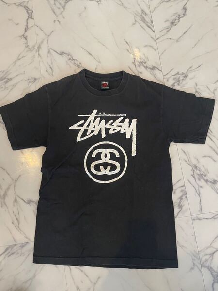 希少モデル stussy ビッグロゴ サイズ M 黒