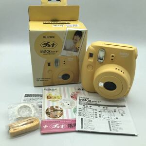 J51303 富士フィルム FUJFILM instax mini 8 ＋ チェキ インスタントカメラ イエロー コンパクト カメラ 中古品 