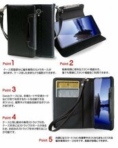 AQUOS Xx 304SH ケース オリジナル手帳型ケース ピンク(無地)アクオス softbank 耐衝撃 カード収納付 ストラップ付 スマホカバー_画像3