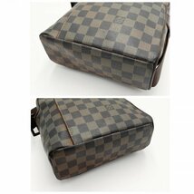 1円【極美品】ルイヴィトン LOUISVUITTON オラフPM N41442 ダミエ エベヌ キャンバス ショルダーバッグ 斜め掛け クロス ブラウン PVC_画像6