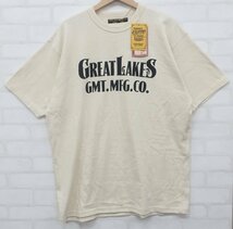 6T3352【クリックポスト対応】未使用品 フリーホイーラーズ 半袖Tシャツ GREATLAKES LOGO 2125029 FREEWHEELERS_画像2