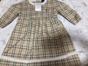 イーストボーイ 新品 ワンピース 100cm 長袖 ギンガムチェック 女の子