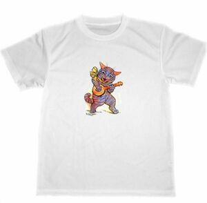 ルイス・ウェイン　ドライ　Tシャツ　ネコ　猫　グッズ　イラスト　バンジョー