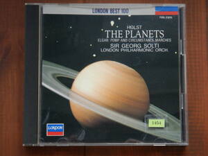 1454◆ホルスト：惑星　エルガー：威風堂々　ショルティLPO HOLST:THE PLANETS/ELGAR:POMP & CIRCUMSTANCE MARCHES Solti